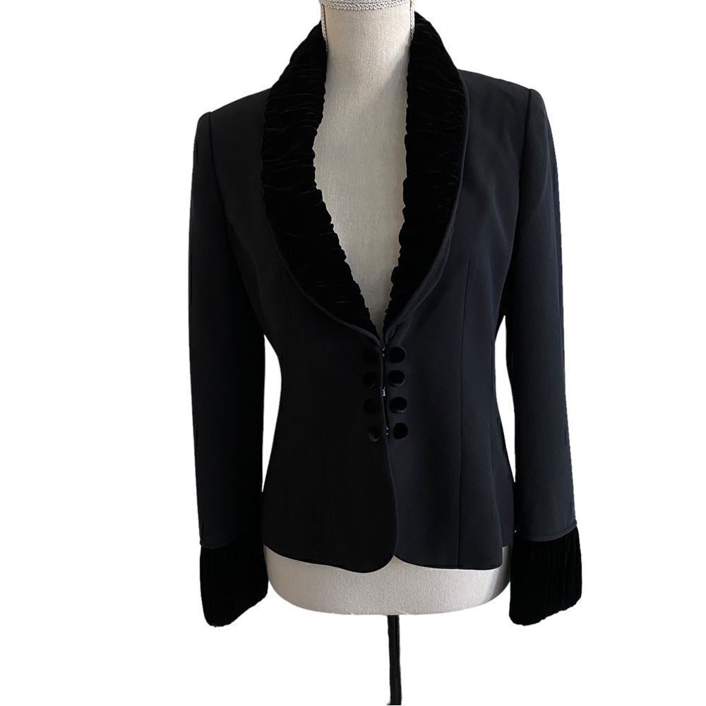 Women's Harold's Black Evening Blazer JacketSize 4  NWT
